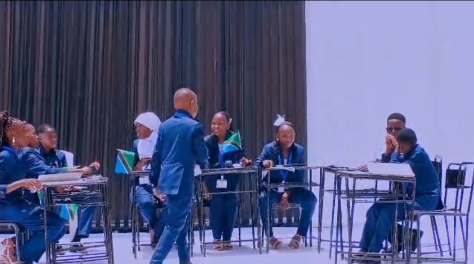 Students in a learning activity